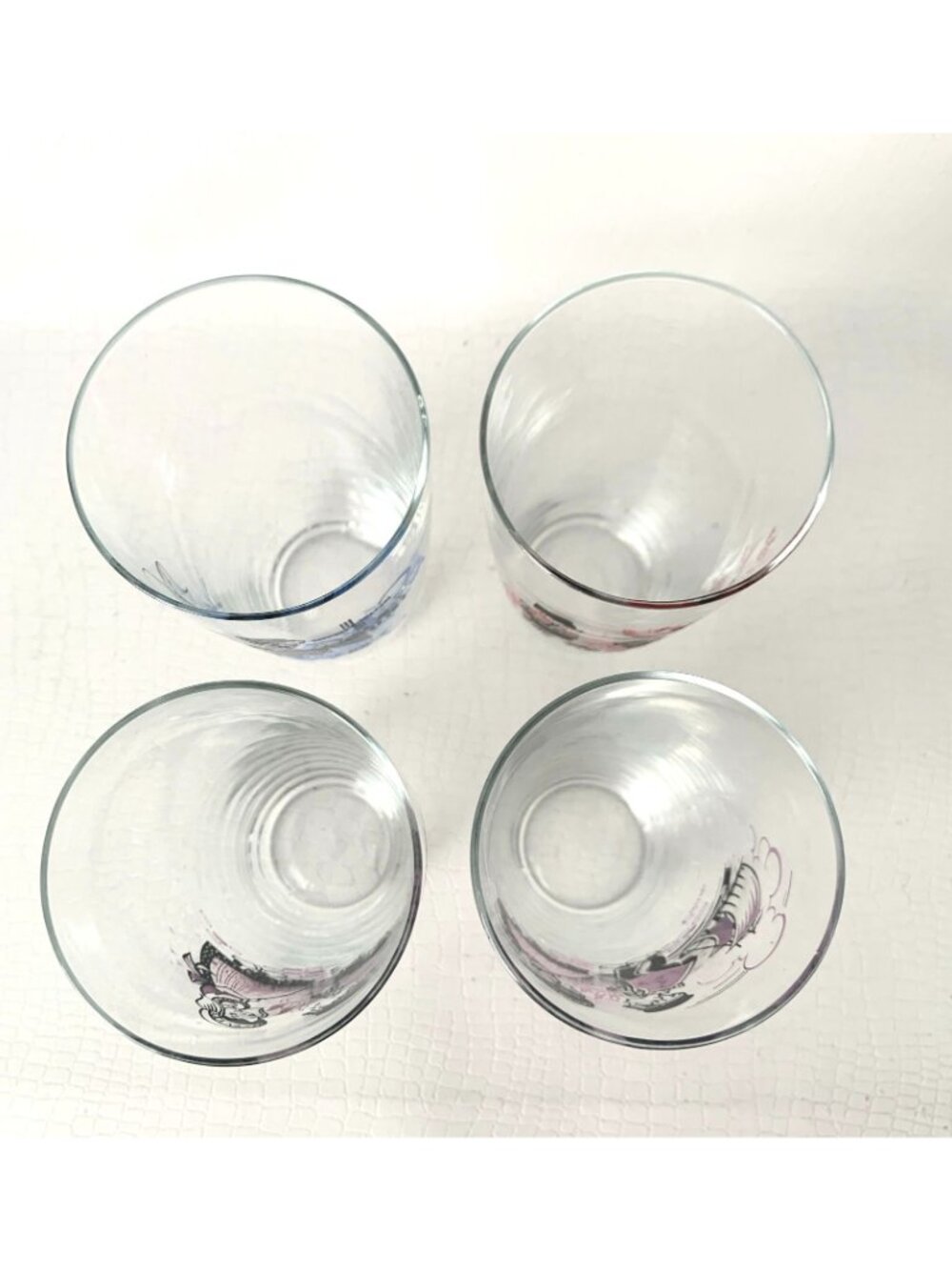 4 Vintage Dutch Souvenir Drinking Glasses Highball Barware - Picture 4 of 5